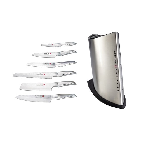 Global sai piece knife block - global,